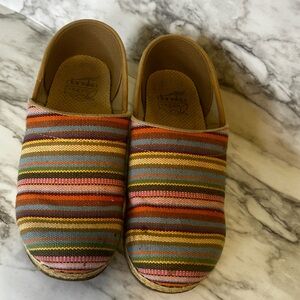 Dansko striped clogs